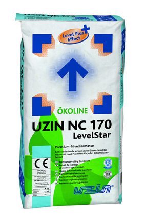 Flytspackel Uzin NC 170 LevelStar – självutjämnande avjämningsmassa