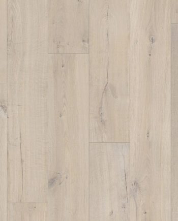 Laminatgolv Quick-Step Impressive Soft Oak Light – ljus ek, vattentåligt, 8 mm