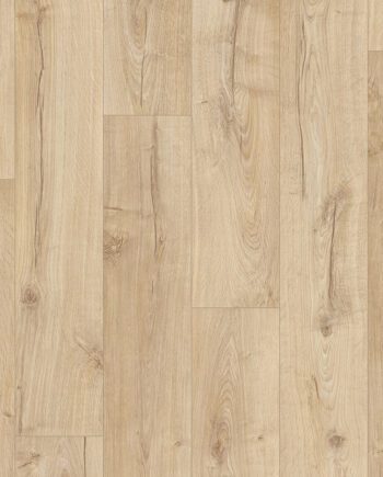 Laminatgolv Quick-Step Impressive Classic Oak beige – ljus ek, vattentåligt, 8 mm
