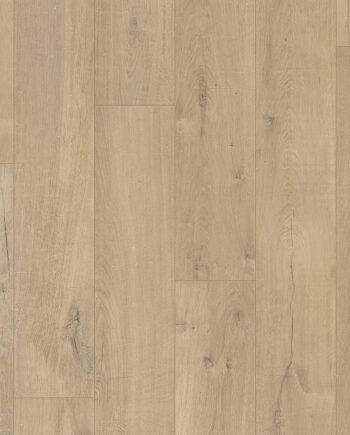 Laminatgolv Quick-Step Impressive Soft Oak Medium – ljus ek, vattentåligt, 8 mm