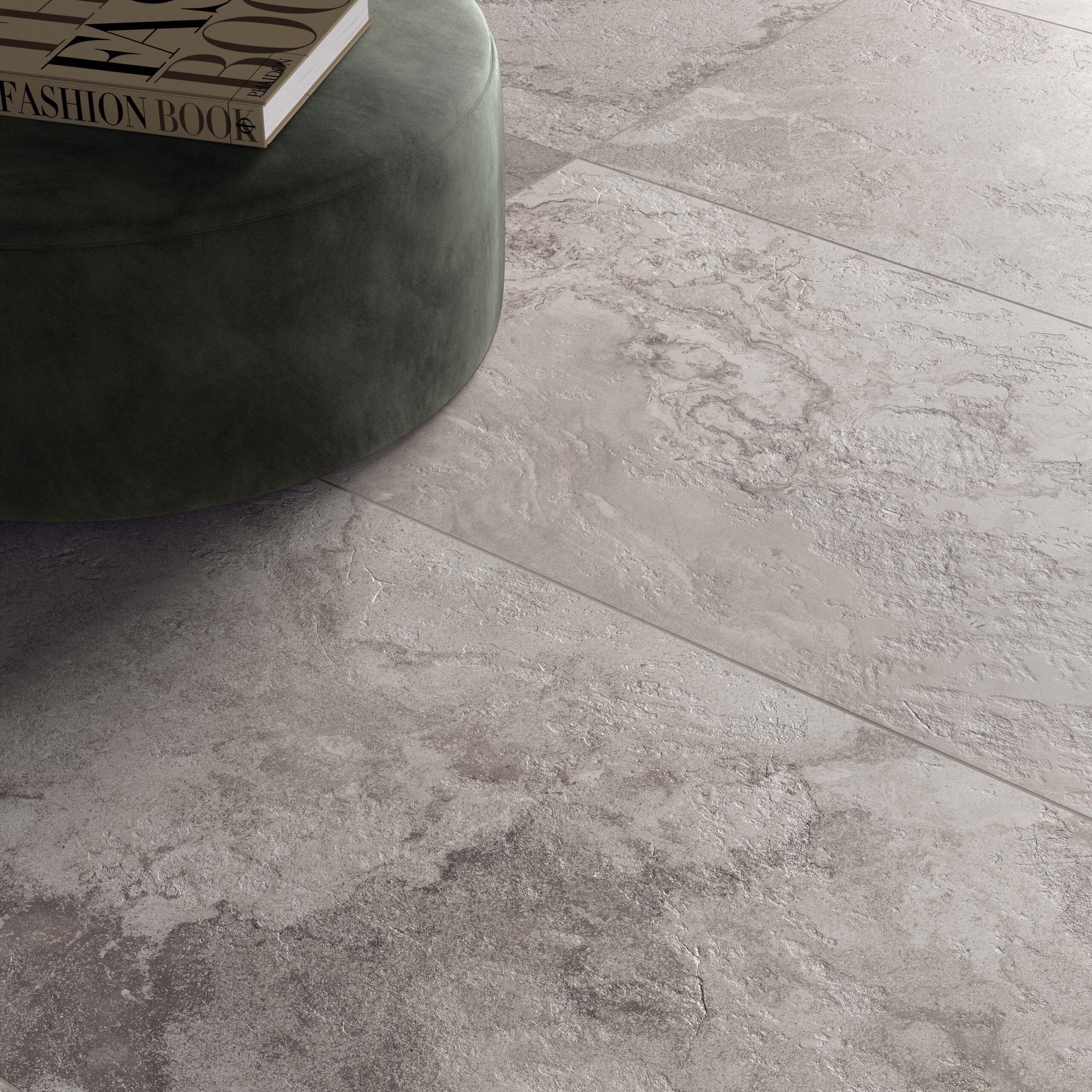 Golvplattor ABK Alpes Raw Grey rektifierad 60x60 cm