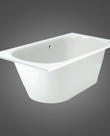 Badkar PAA Vario Grande – för inbyggnad, Cast Stone, blank stenkomposit, 185 cm