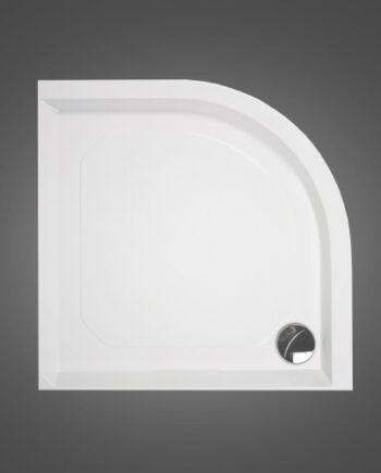 Duschkar PAA Classic – kvartsrunt 80x80 cm, R550, med panel och justerbara fötter