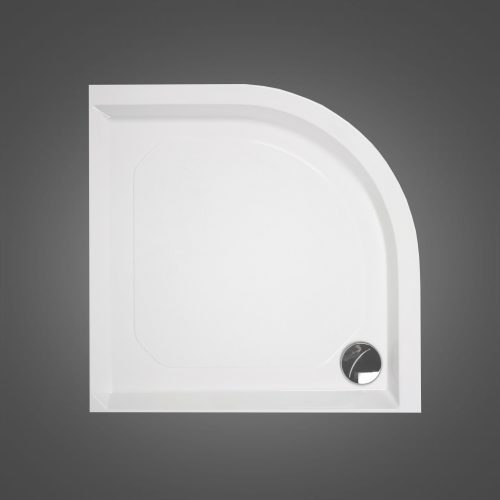 Duschkar PAA Classic – kvartsrunt 90x90 cm, R550, med panel och justerbara fötter