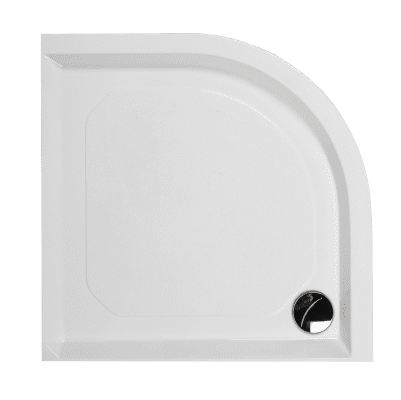 Duschkar PAA Classic – kvartsrunt 90x90 cm, R500, med panel och justerbara fötter