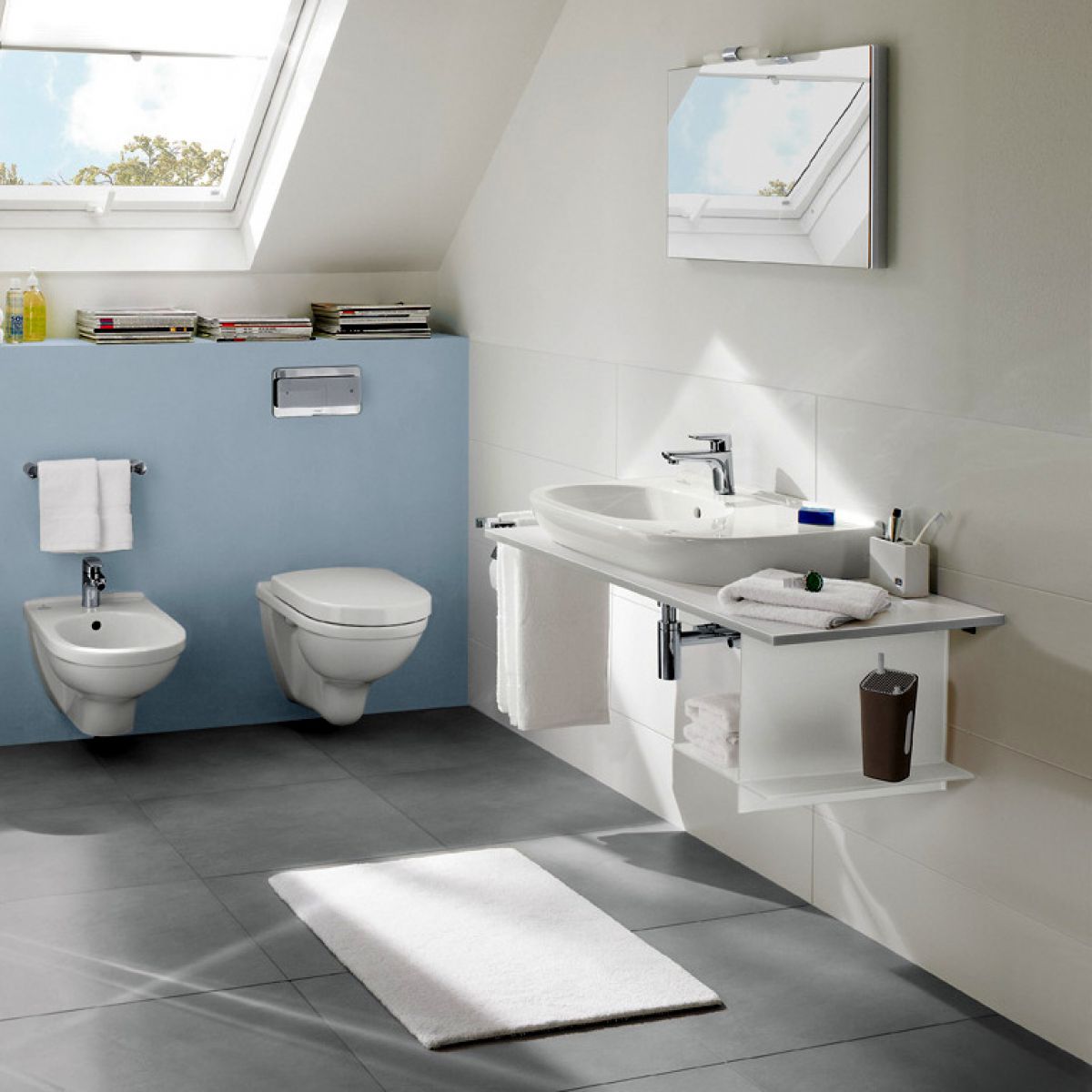 Toalettstol Villeroy & Boch O.novo – vägghängd, mjukstängande sits
