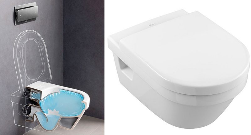 Vägghängd toalett Villeroy & Boch Architectura – rimless, mjukstängande sits