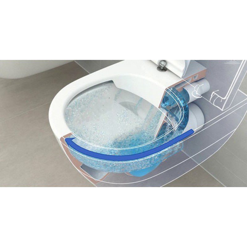 Toalettstol Villeroy & Boch Subway 2.0 – rimless, vägghängd, mjukstängande Slimseat-sits