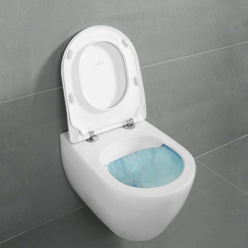 Toalettstol Villeroy & Boch Subway 2.0 – rimless, vägghängd, mjukstängande Slimseat-sits