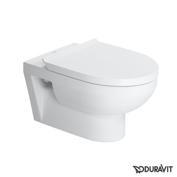 Toalettstol Duravit DuraStyle Basic – rimless, vägghängd, mjukstängande sits