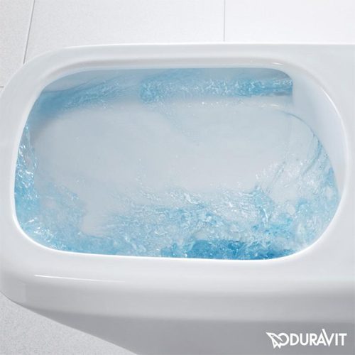 Toalettstol Duravit DuraStyle Basic – rimless, vägghängd, mjukstängande sits