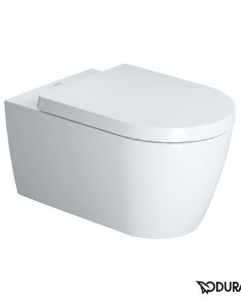 Toalettstol Duravit ME by Starck – rimless, vägghängd, Durafix, mjukstängande sits