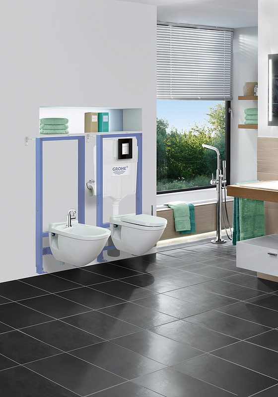 WC-fixtur Grohe Rapid SL 5-in-1 – komplett med spolknapp Skate Cosmopolitan