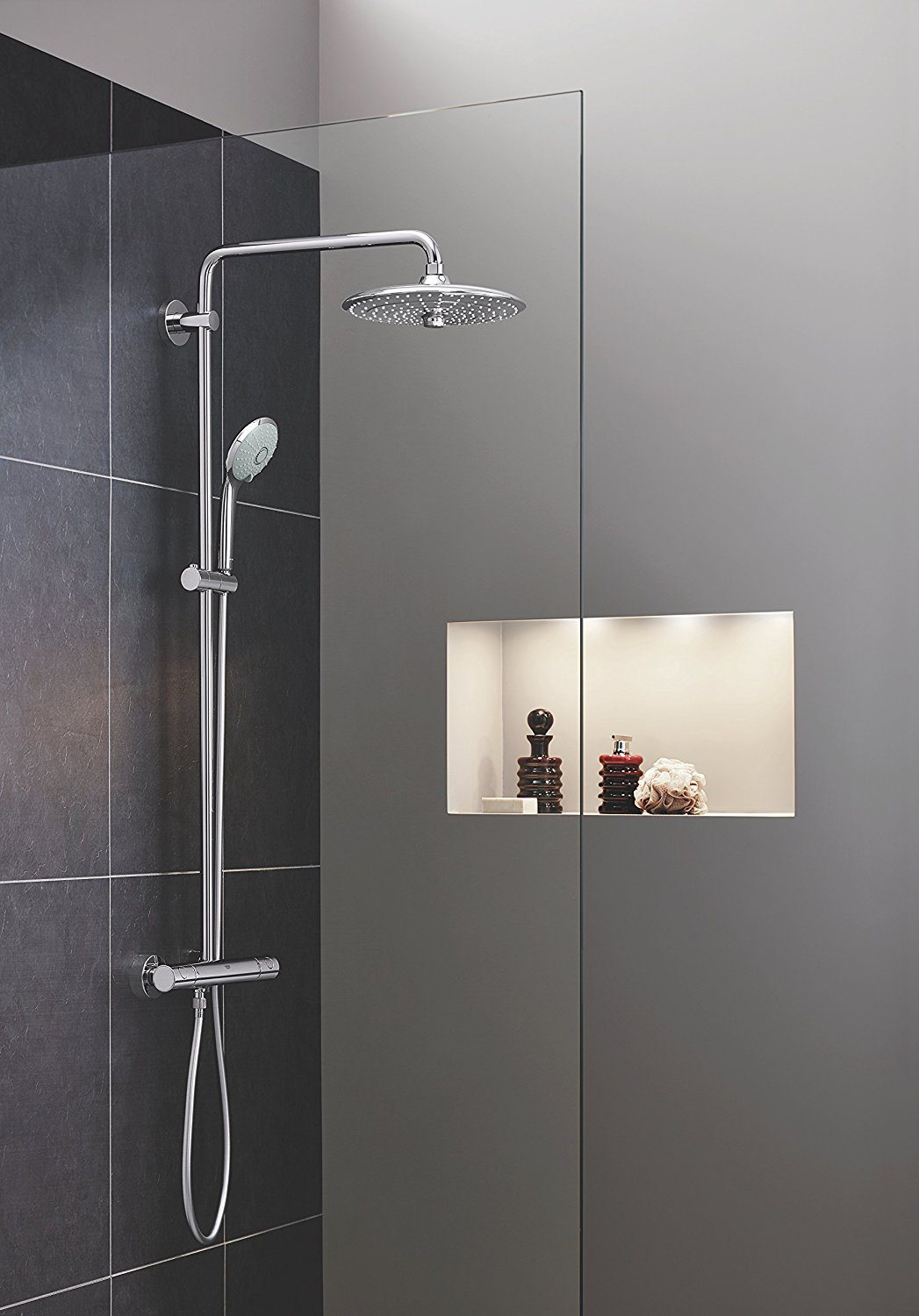 Takdusch Grohe Euphoria 260 – duschsystem med termostat och handdusch Euphoria 110 Massage, krom