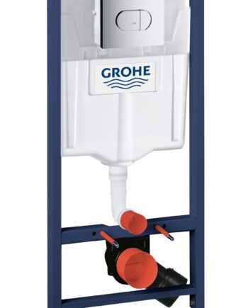 WC-fixtur Grohe Rapid SL – med spolknapp Arena Cosmopolitan och väggfästen