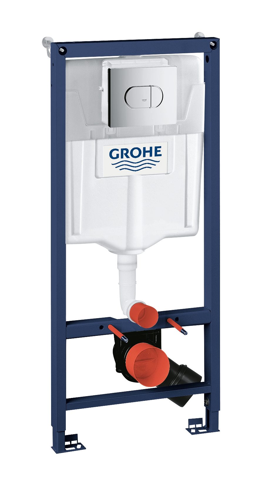 WC-fixtur Grohe Rapid SL – med spolknapp Arena Cosmopolitan och väggfästen