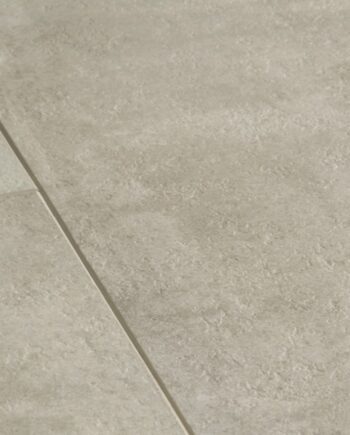 LVT-golv Quick-Step Ambient Click ljusgrå platta travertin – grå stendesign, 4,5 mm