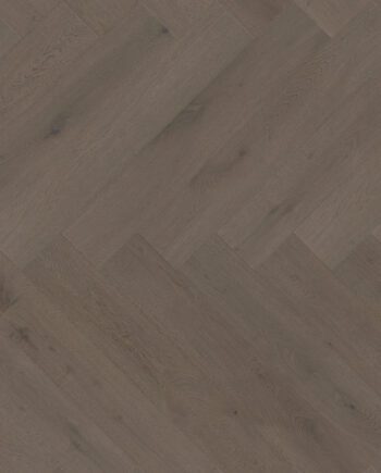 Fiskbensparkett ek, ter Hürne, Oak basalt brown, borstad, fasad, extra matt lack