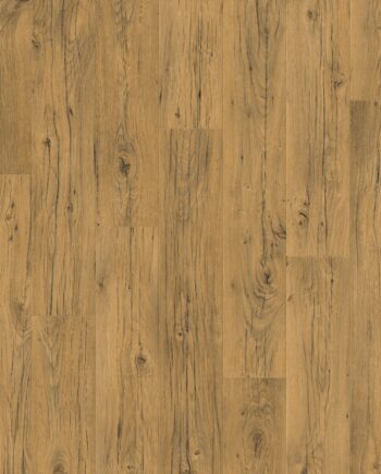 Laminatgolv Quick-Step Signature Cracked Oak Natural – mörk ek, vattentåligt, 9 mm