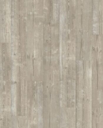 Våtrumsgolv i vinyl LVT Quick-Step Pulse Click Plus Morning Mist Pine – grå furu, 4,5 mm