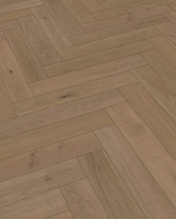 Fiskbensparkett ek Meister Lindura Classic Greige Oak, borstad, ultra matt lack