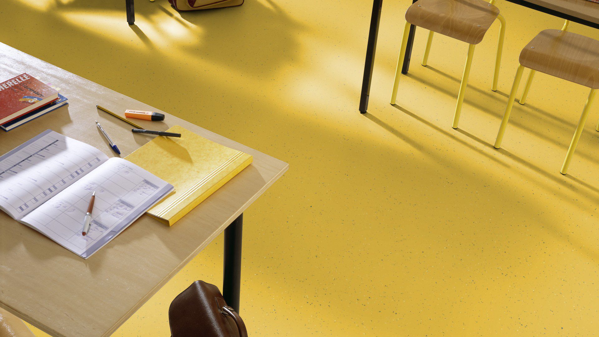 Linoleummatta Gerflor Lino Art Star 0001 Lemon Yellow