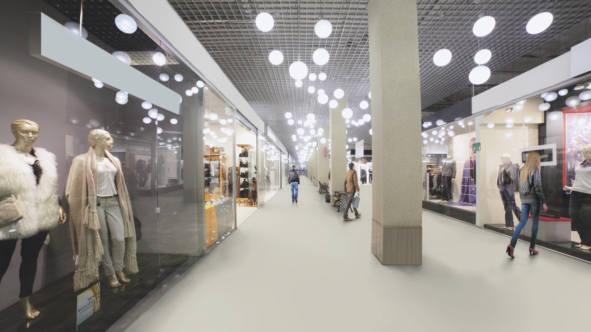 Linoleummatta Gerflor Uni Walton 0059 Frost Grey