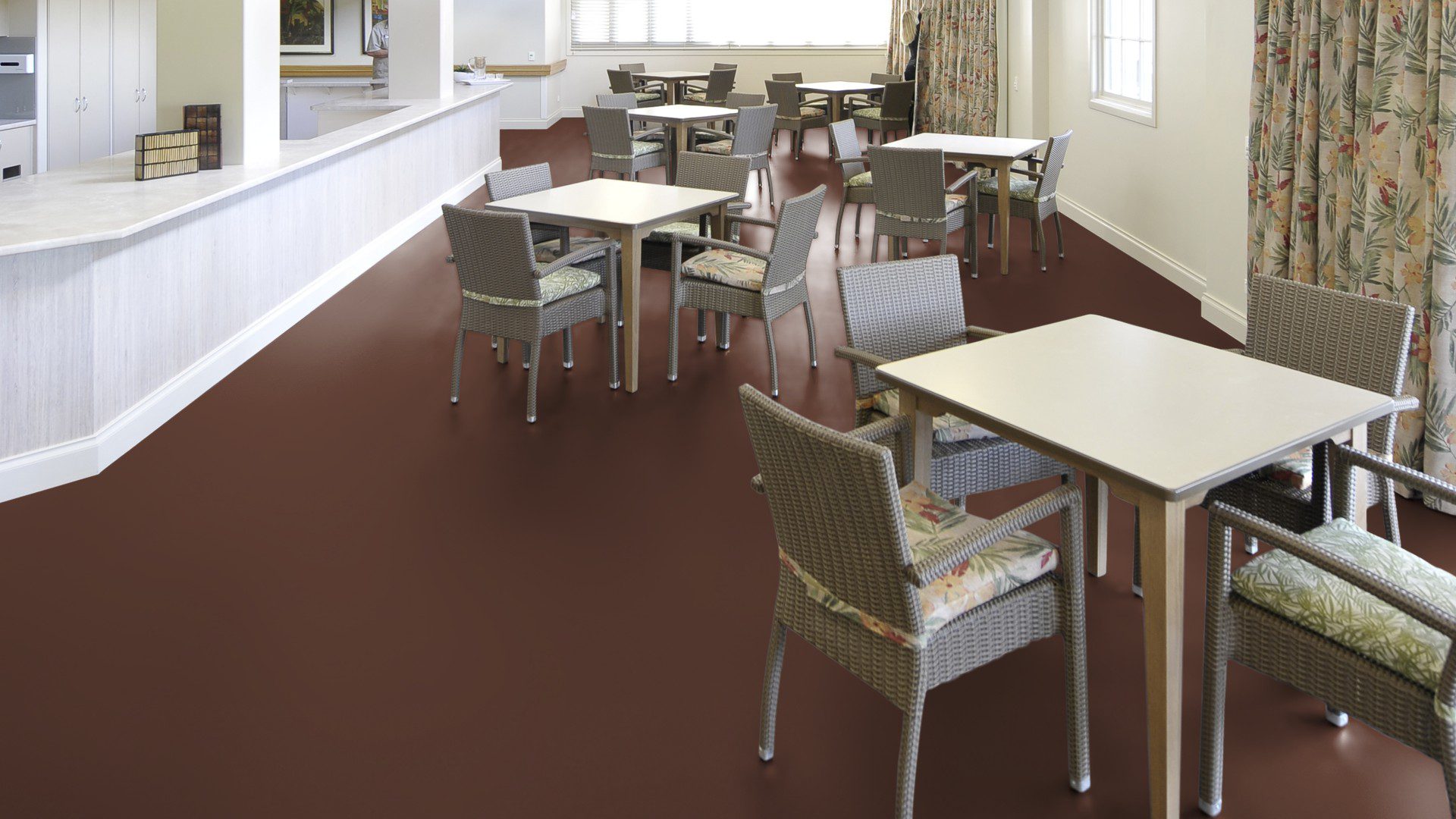 Linoleumgolv Gerflor Uni Walton 0060 Deep Brown