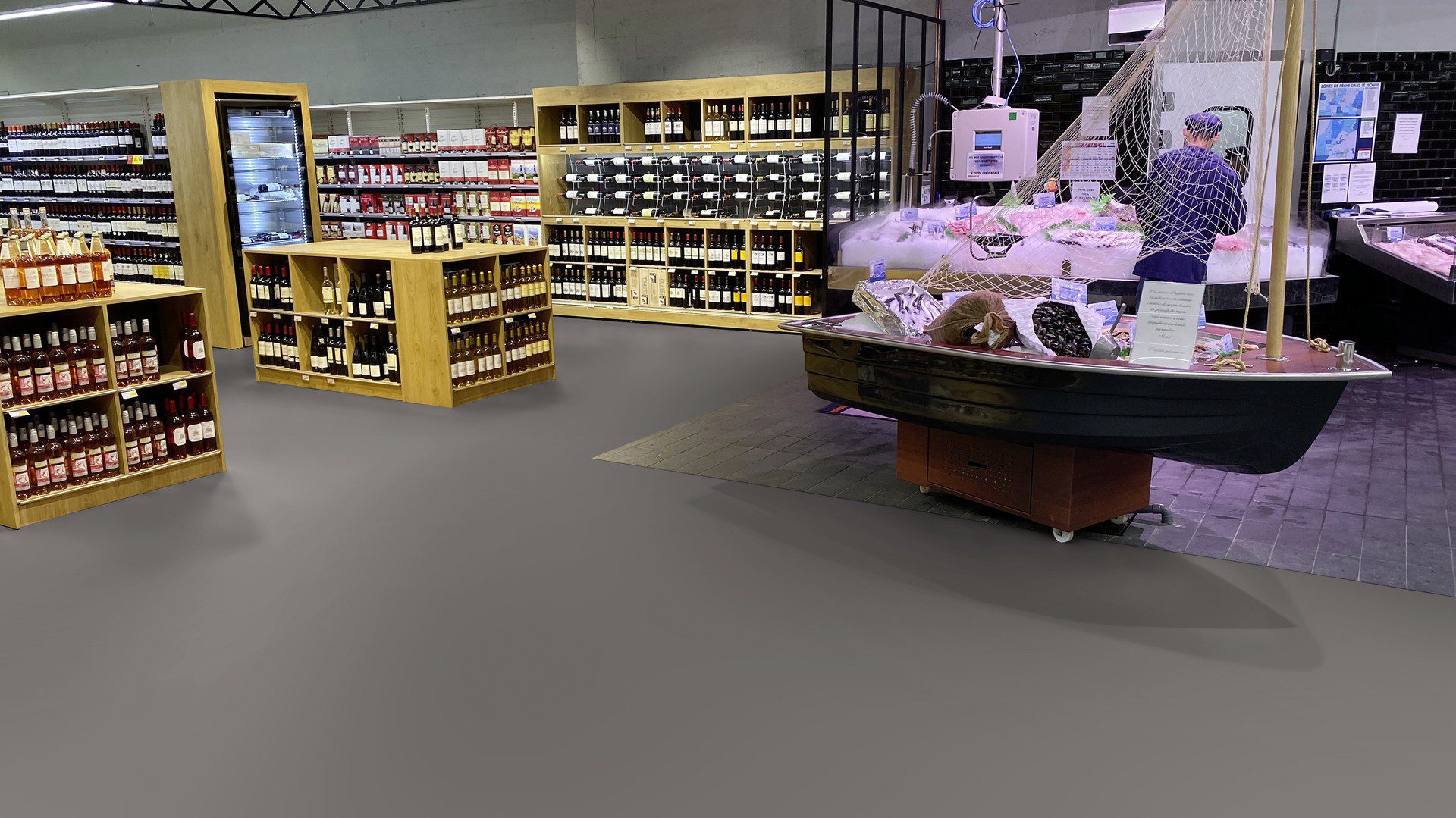 Linoleumgolv för kök Gerflor Uni Walton 0082 Broken Grey