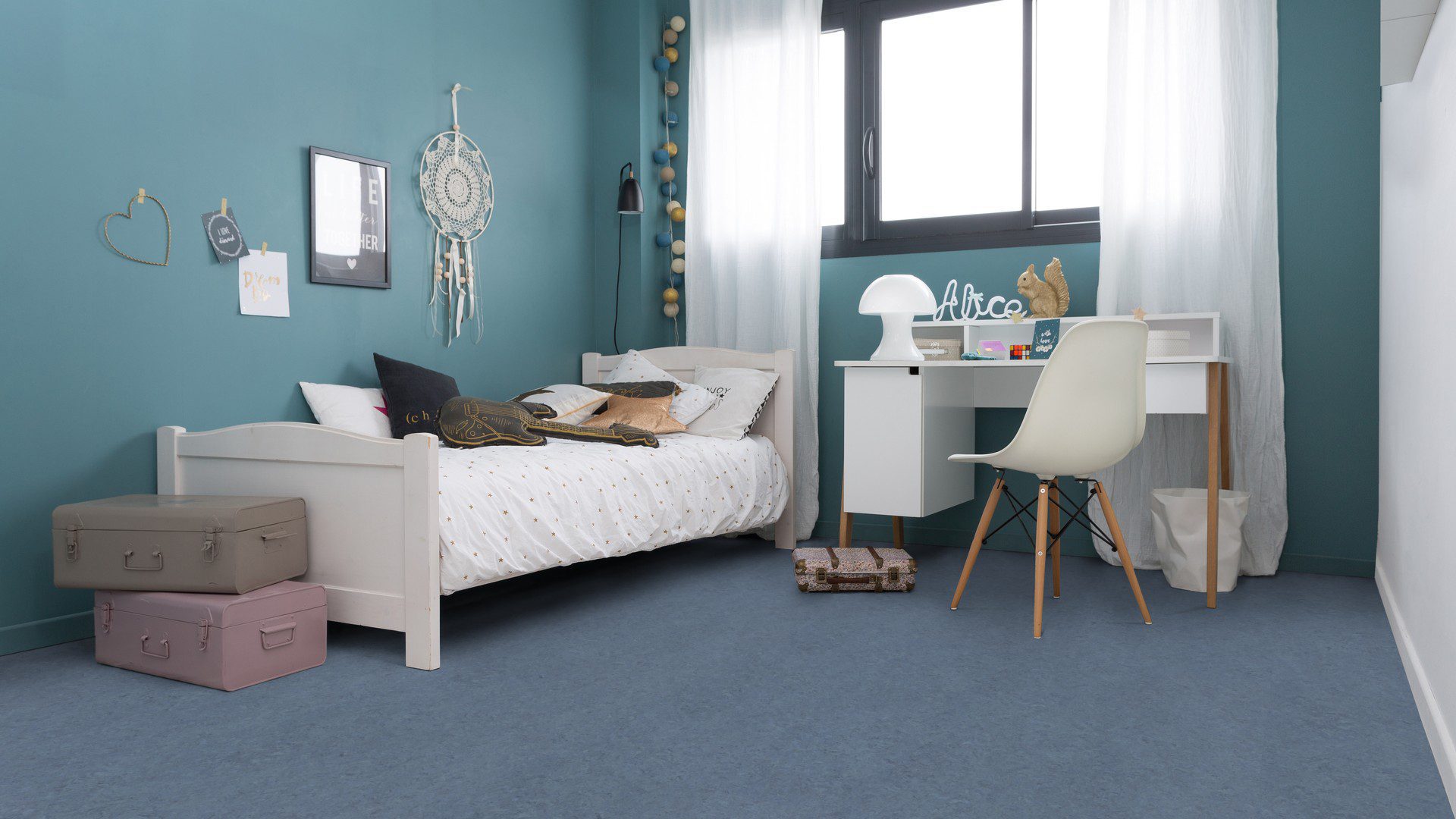 Linoleumgolv Gerflor Acoustic Plus LPX 2121-022 Autumn Blue