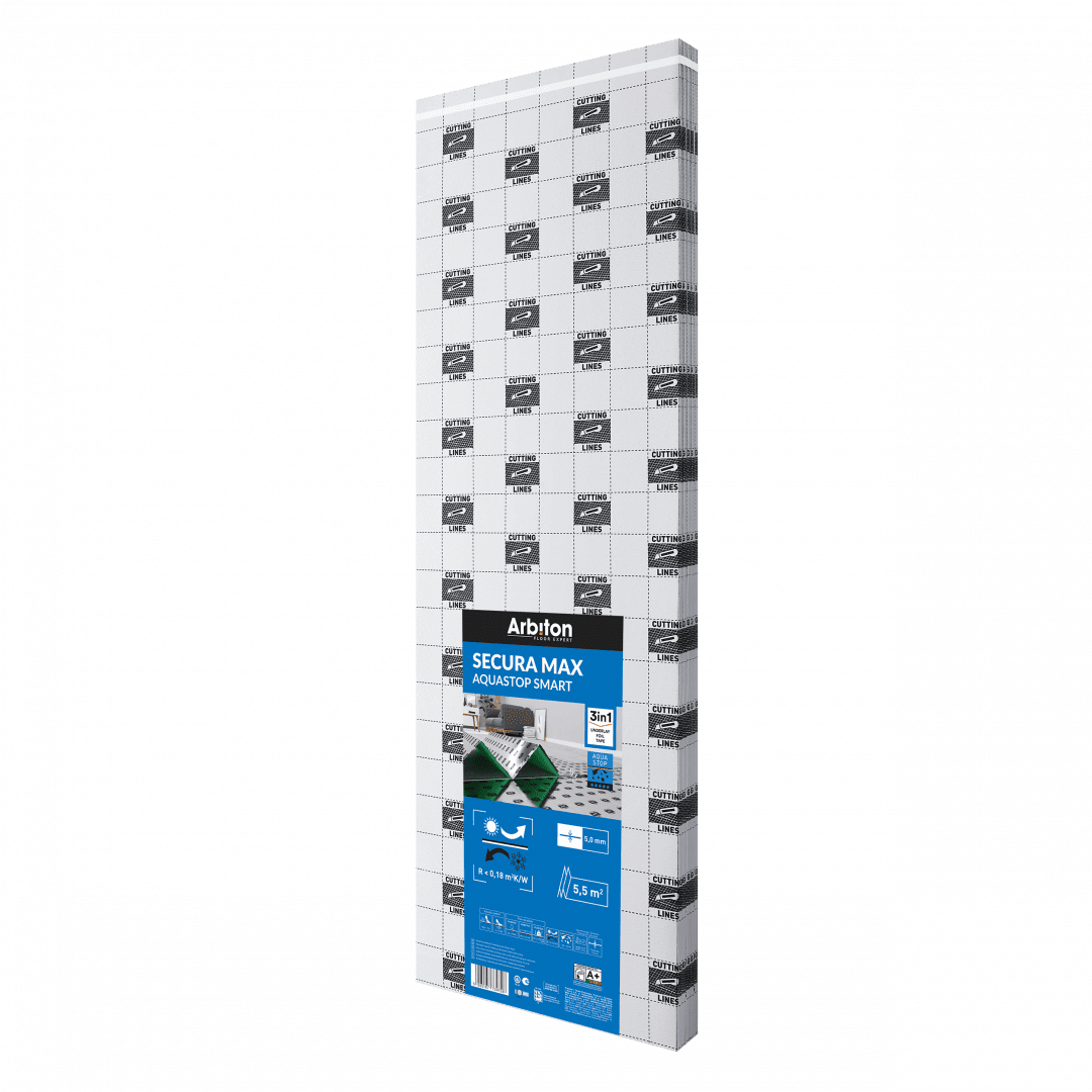 Stegljudsmatta Secura XPS Max Aquastop med ångspärr