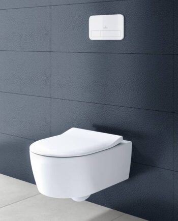 Toalettstol Villeroy & Boch Avento – rimless, vägghängd, mjukstängande sits