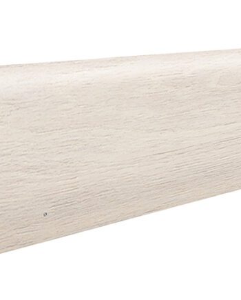 Golvsockel fanerad ek Gentle vit lack profil 16x60 mm