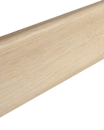 Golvsocklar fanerad ek vit lack 20x58 mm