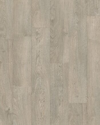Laminatgolv Quick-Step Classic Old Oak Light Grey – grå ek, vattentåligt, 8 mm