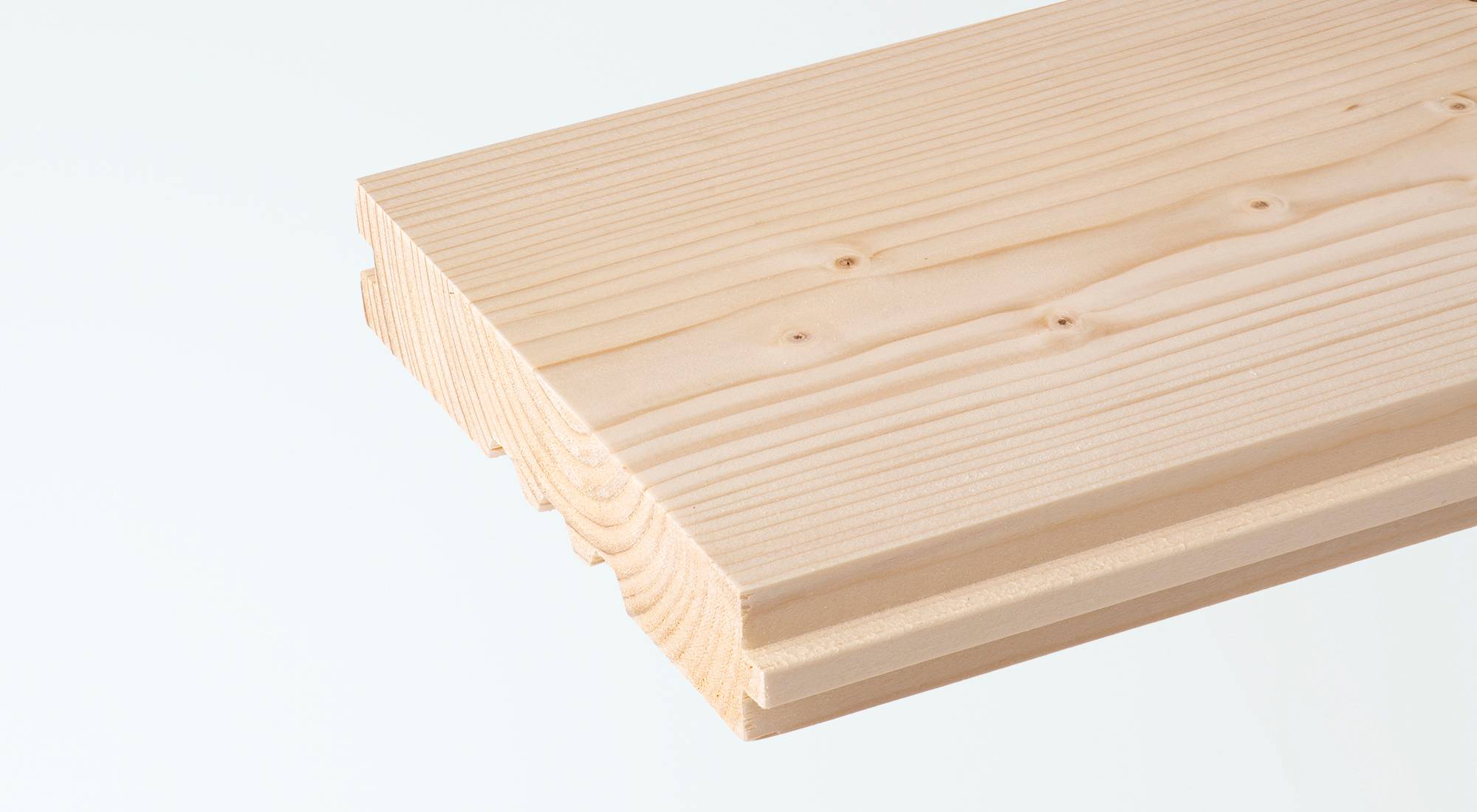 Brädgolv gran AB obehandlad extra torr 33x195 mm