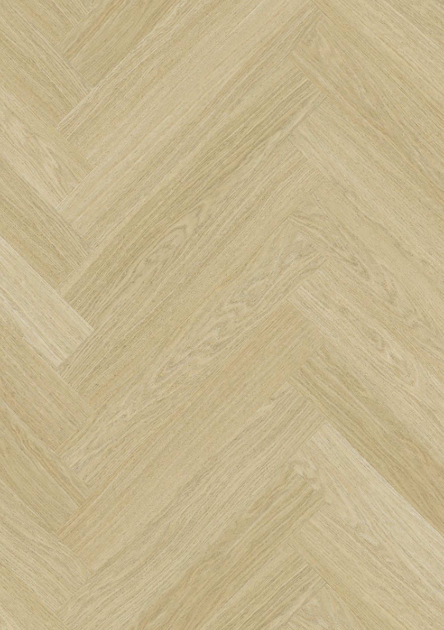 Виниловый ламинат LVT ёлочкой Quick Step Pristine Serene Oak Light Natural – описание сортировки и оттенка.