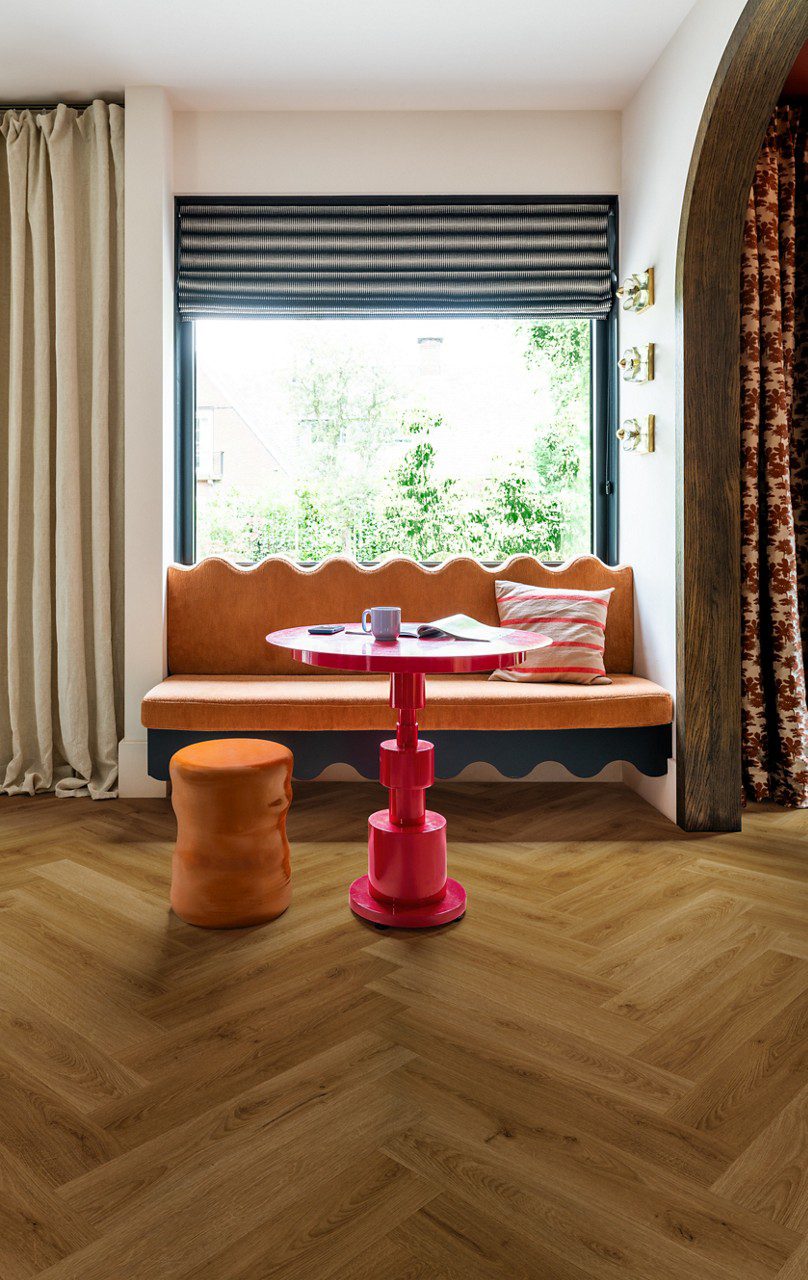 Klickvinyl fischgrat quick-step ciro botanic caramel oak