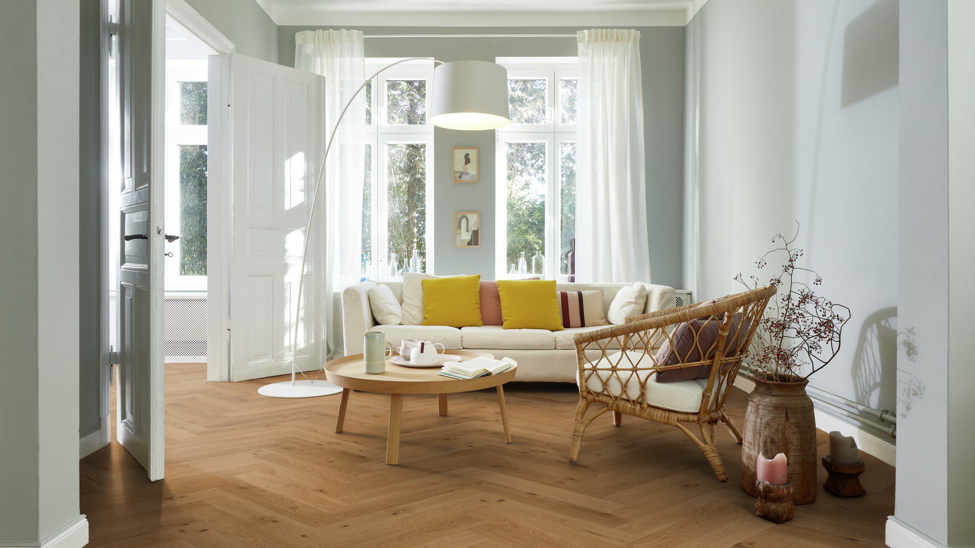 herringbone floor