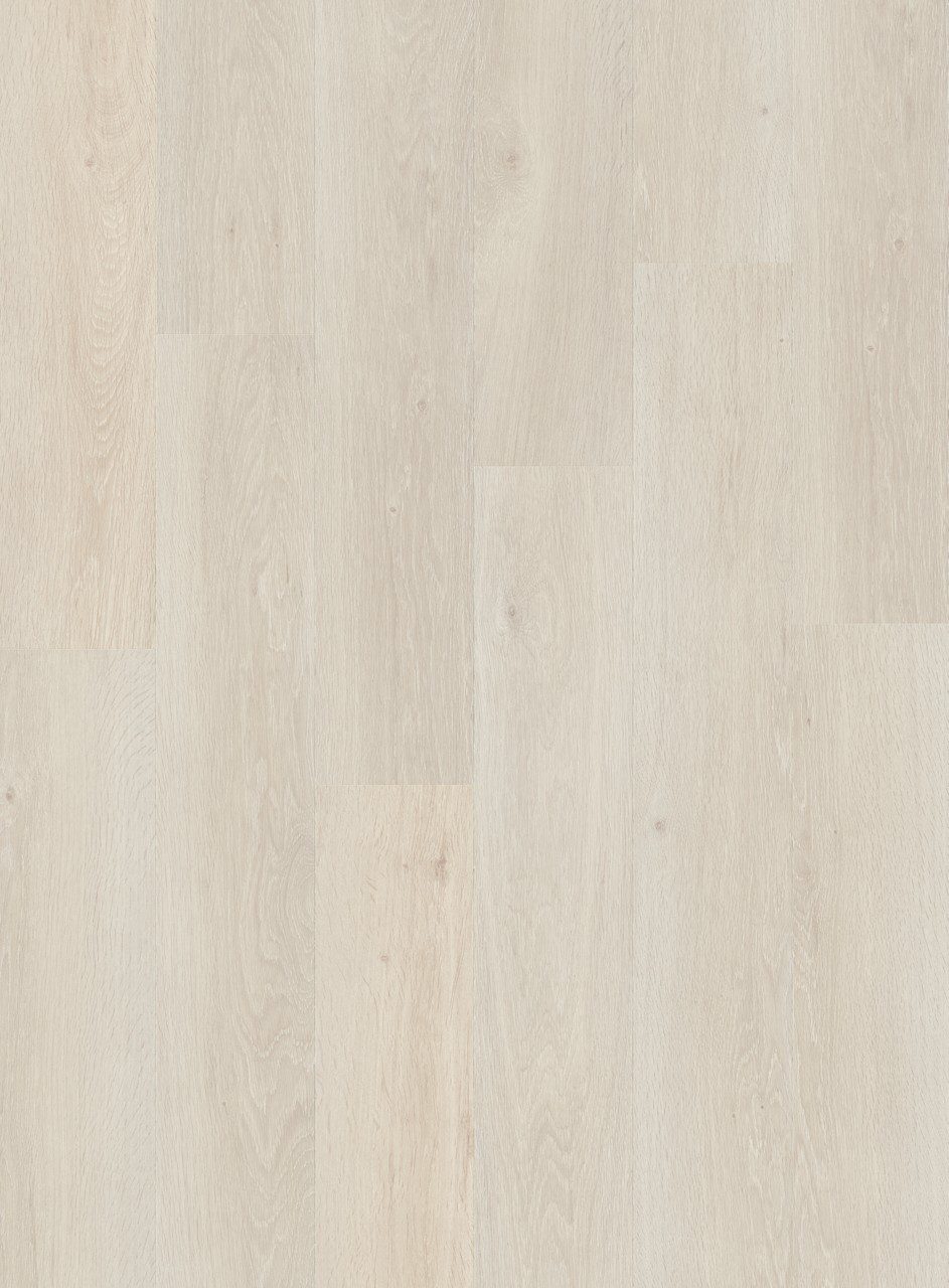 LVT parkett Quick-Step Bloom Sea Breeze Oak Light tooni ja disaini kirjeldus.