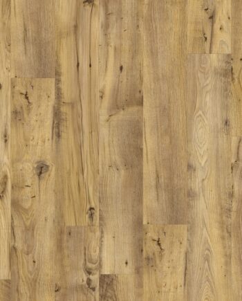 LVT parkett Quick-Step Blos Vintage Chestnut Natural naturaalse kastani tooniga ja rustikaalse põrandalaua disainiga