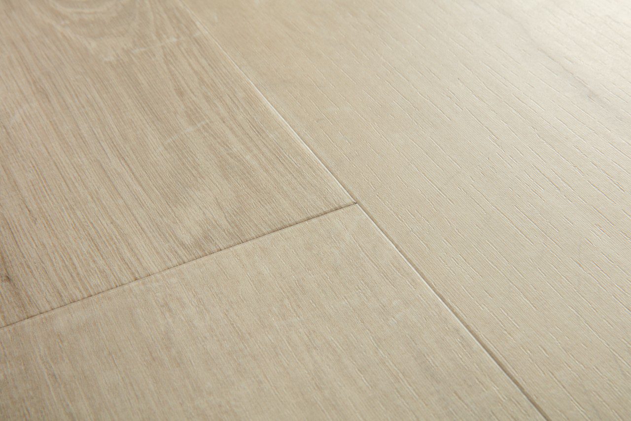 Vinylgolv LVT Quick-Step Bloom Cotton Oak beige – ljus ek, 6 mm