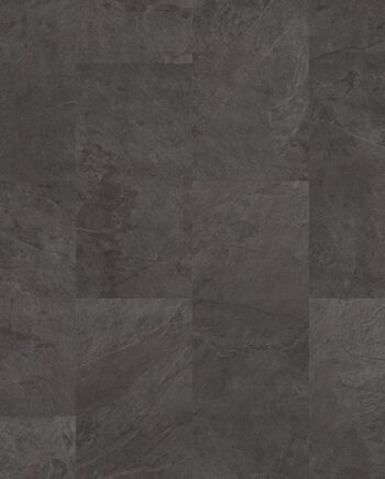 Vinüülparkett Quick-Step-Oro Black Slate tumehalli tooni ja looduskivi disainiga