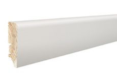 Golvlist furu vitmålad, P6P, 16x60x2200 mm