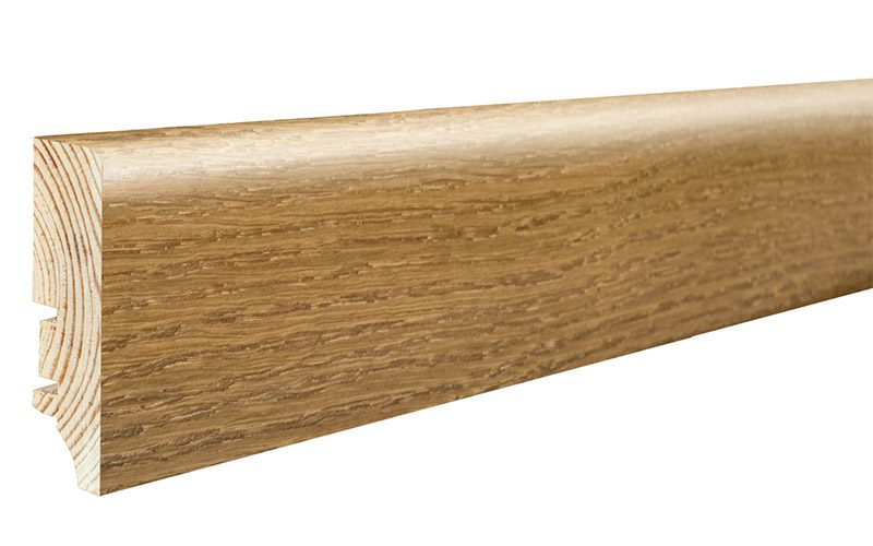 Fanerad golvlist ek Terra P6P, 60x16x2200 mm
