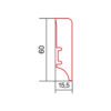 porandaliist-156030-2 Fanerad golvlist ek Terra P6P, 60x16x2200 mm – 2