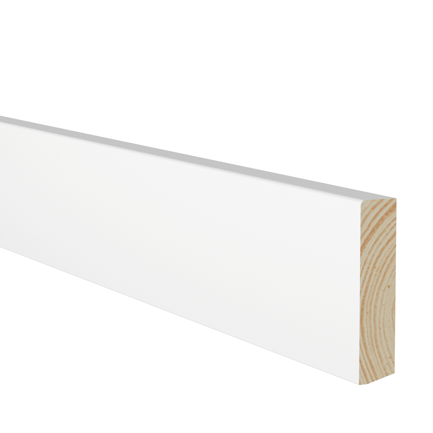 Golvlist furu vitmålad, 21x95x2700 mm