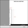 ffy-s-2 Golvlist Floorify för vinylgolv, matchande dekor, 61x9,5x2000 mm – 2