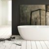 Eraldiseisev kivivann PAA BELLA 170×80 cm, läikiv kivimass 2 Fristående badkar PAA BELLA 170,5x80 cm, gjutmarmor – 2