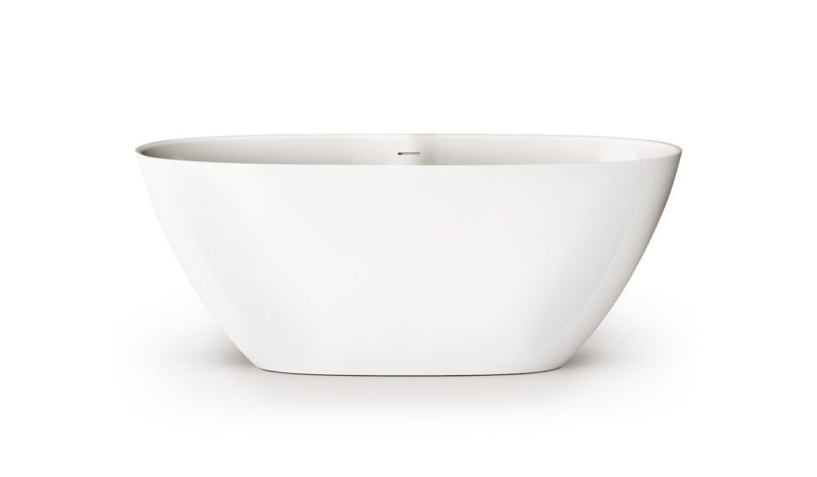 Eraldiseisev kivivann PAA PERLA 160 160×75 cm, läikiv kivimass Fristående badkar PAA PERLA 160 160x75 cm, gjutmarmor